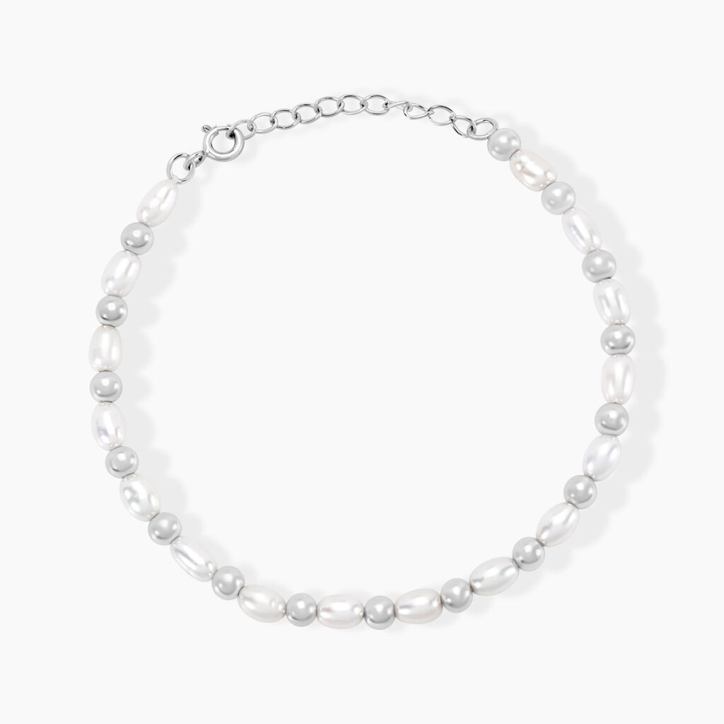 Bracelet Argent Bede Perles De Culture - Bracelets Femme | Histoire d&rsquo;Or