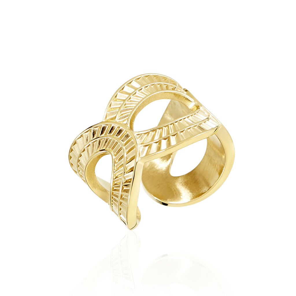 Bague Ajustable Agostino Acier Doré -  Femme | Histoire d’Or