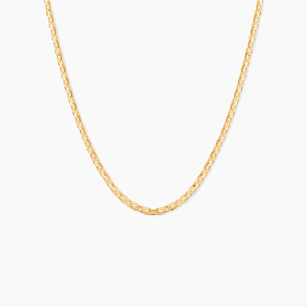 Cha&icirc;ne Igoa Maille For&ccedil;at Diamantee Or Jaune - Chaines Famille | Histoire d&rsquo;Or