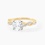 Bague Solitaire Caralyn Or Jaune Oxyde De Zirconium - Bagues solitaires Femme | Histoire d&rsquo;Or