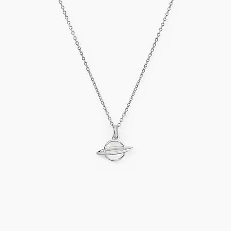 Collier Raven Argent Blanc - Ras de cou Femme | Histoire d&rsquo;Or