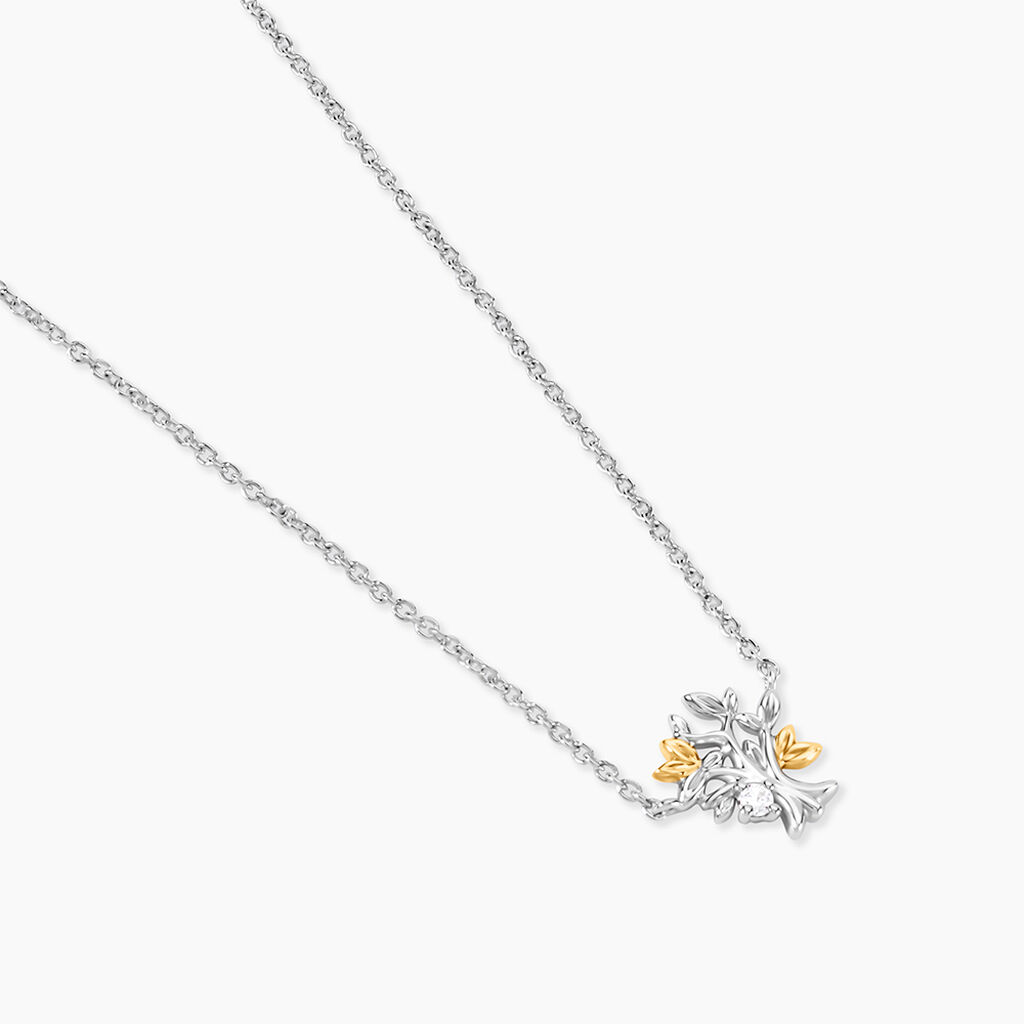 Collier Or Jaune Oxyde De Zirconium - Colliers Femme | Histoire d’Or