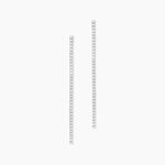Boucles D'oreilles Pendantes Lou-anne Argent Blanc Oxyde De Zirconium - Boucles d'oreilles fantaisie Femme | Histoire d&rsquo;Or