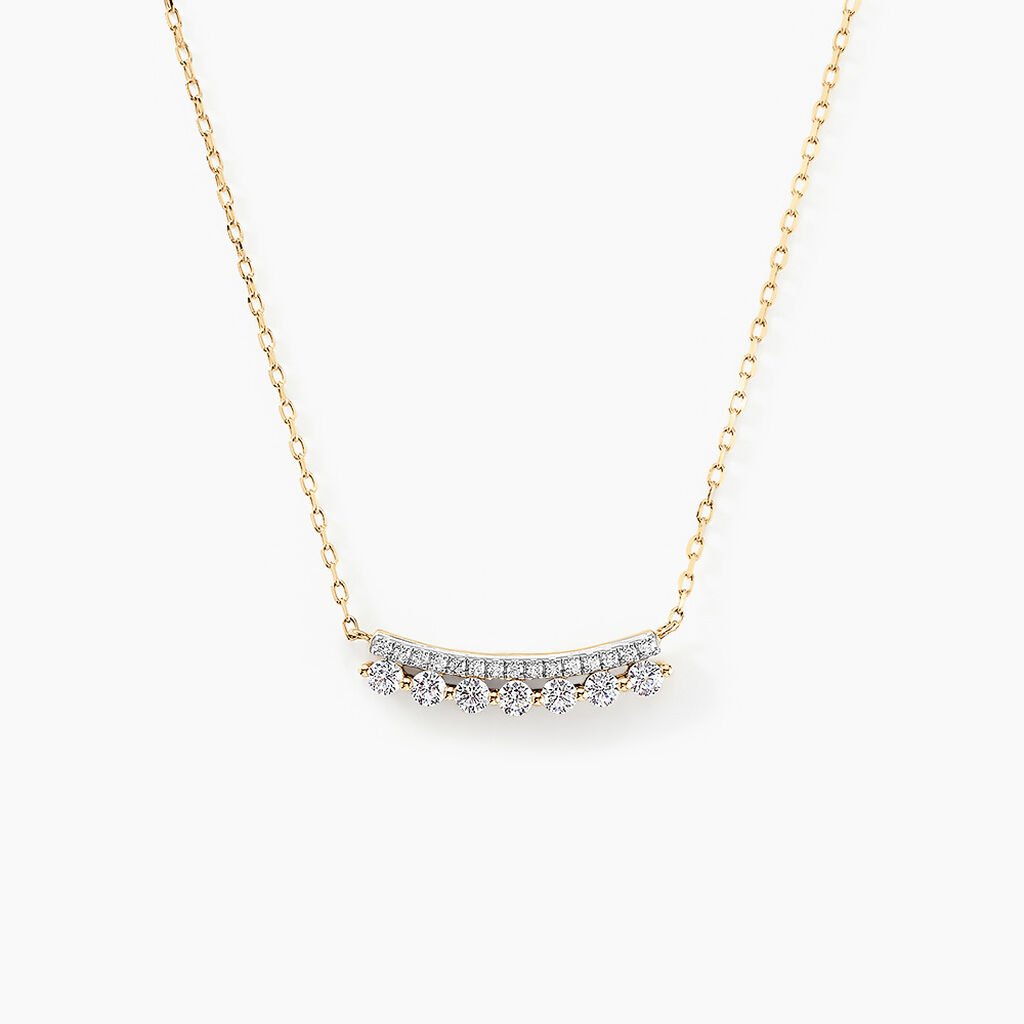 Collier Drake Or Jaune Oxyde De Zirconium - Colliers Femme | Histoire d’Or