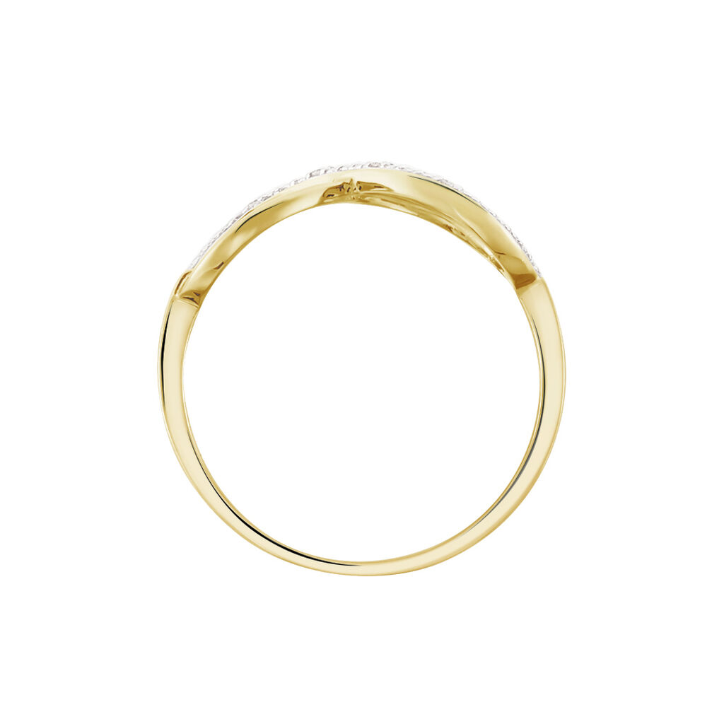 Bague Varina Or Jaune Diamant - Bagues avec pierre Femme | Histoire d’Or