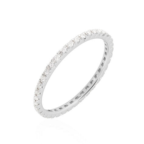 Alliance Pristina Tour Complet Or Blanc Diamant - Alliances Femme | Histoire d’Or