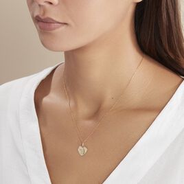 Pendentif Ange Coeur Or Jaune - Pendentifs Baptême Famille | Histoire d’Or
