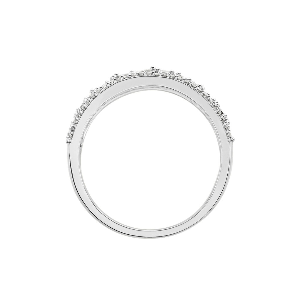 Bague Or Blanc Collection 1986 Diamants - Bagues avec pierre Femme | Histoire d’Or