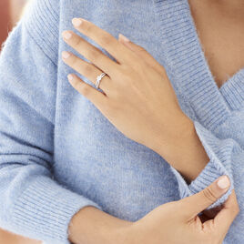 Bague Solitaire Katalina Or Blanc Diamant - Bagues solitaires Femme | Histoire d’Or