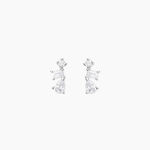 Boucles D'oreilles Puces Eclat D'Aurore Argent Blanc Oxydes De Zirconium - Boucles d'oreilles fantaisie Femme | Histoire d&rsquo;Or