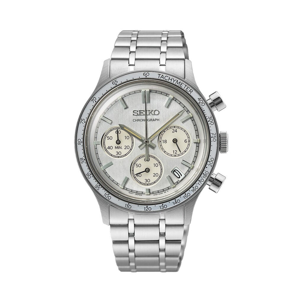 Montre Seiko Sport Chrono 39 Gris - Montres chronographes Homme | Histoire d&rsquo;Or