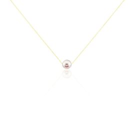 Collier 1 Perle Or Rose Perle De Culture - Bijoux Femme | Histoire d’Or