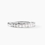 Demi Alliance Rhea Platine Blanc Diamant - Alliances Femme | Histoire d&rsquo;Or