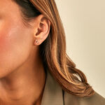 Boucles D'Oreilles Puces Hopcyn Or Jaune Oxyde De Zirconium - Clous d'oreilles Femme | Histoire d&rsquo;Or