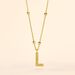Collier Plaqué Or Jaune Lettra - Colliers fantaisie Femme | Histoire d’Or