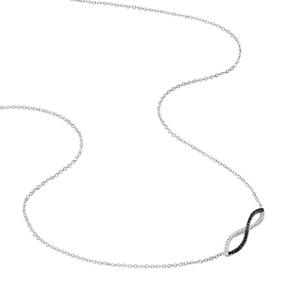 Collier Prudentia Argent Blanc Oxyde De Zirconium - Colliers fantaisie Femme | Histoire d’Or