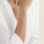 Bracelet Izel Maille Anglaise Or Blanc - Bracelets cha&icirc;ne Femme | Histoire d&rsquo;Or