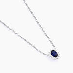 Collier Liz Argent Blanc Pierre De Synthese Oxyde De Zirconium - Colliers fantaisie Femme | Histoire d&rsquo;Or