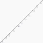 Cha&icirc;ne De Cheville Carolaine Argent Blanc Oxyde De Zirconium - Cha&icirc;nes de cheville Femme | Histoire d&rsquo;Or