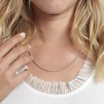 Cha&icirc;ne Nairi Maille Gourmette Argent Blanc - Chaines Famille | Histoire d&rsquo;Or