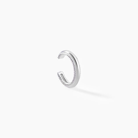 Bague D'oreille Unitaire Ollie Argent Blanc - Boucles d'oreilles fantaisie Femme | Histoire d&rsquo;Or