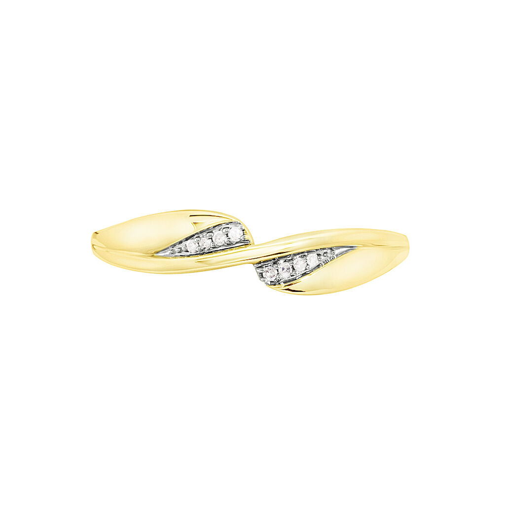 Bague Or Jaune Possana Diamants - Bagues avec pierre Femme | Histoire d’Or