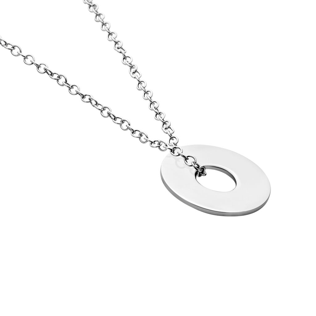 Collier Argent Blanc Isandro - Colliers fantaisie Homme | Histoire d&rsquo;Or