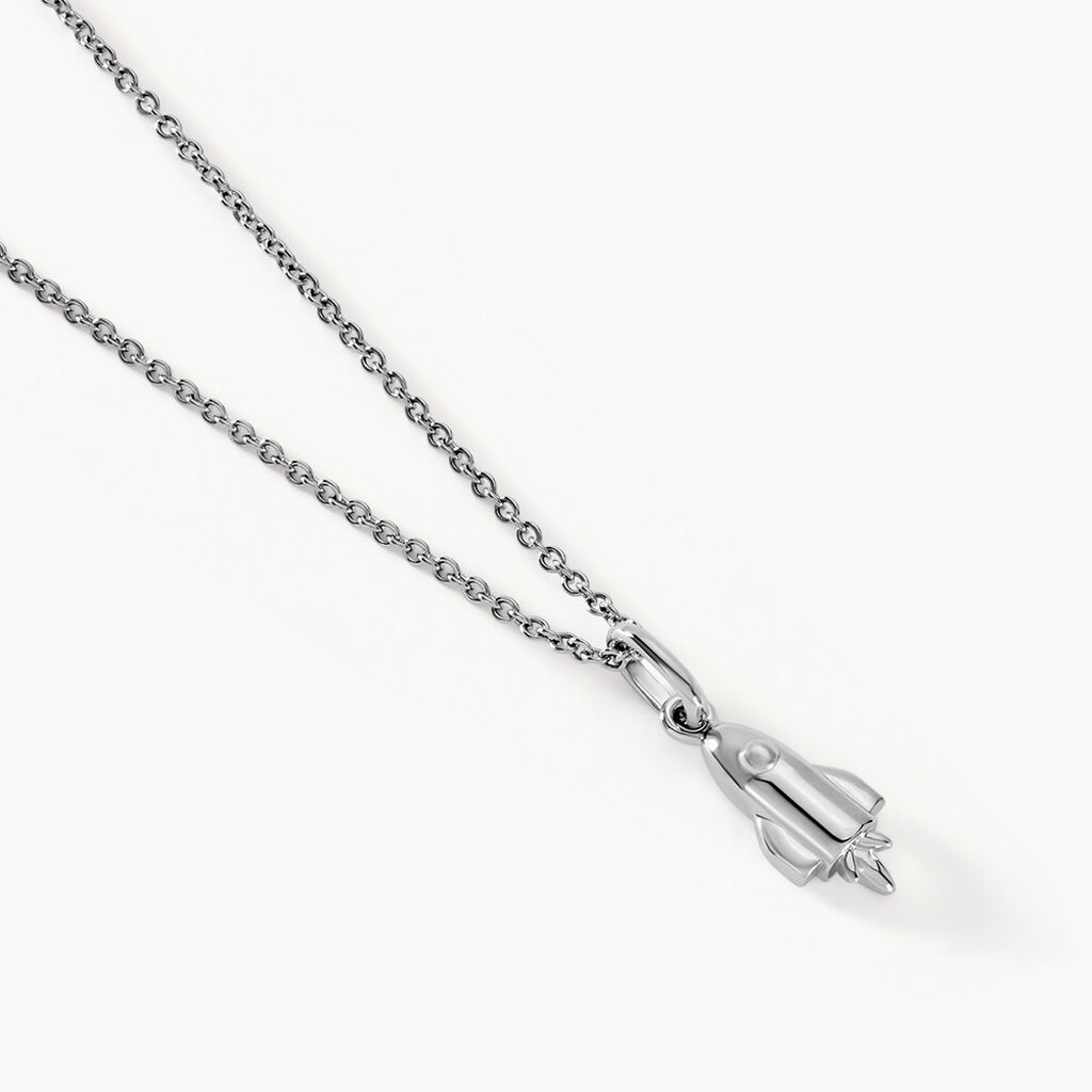 Collier Raven Argent Blanc - Ras de cou Femme | Histoire d’Or