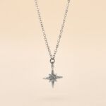 Collier Alcyone Argent Blanc - Ras de cou Femme | Histoire d&rsquo;Or