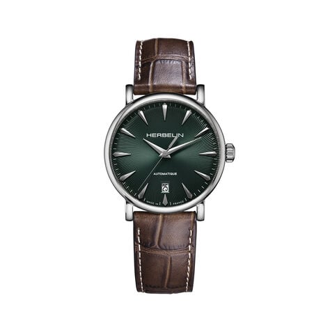 Montre Herbelin Inspiration Auto Vert - F&ecirc;te des p&egrave;res Homme | Histoire d&rsquo;Or