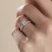 Solitaire Or Blanc  Princessa Diamant Synthetique - Bagues solitaires Femme | Histoire d’Or