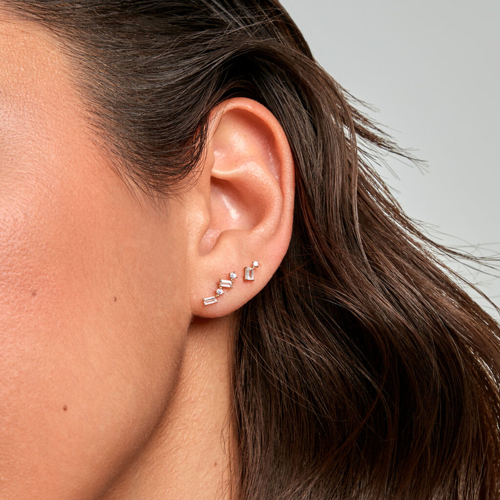 Boucles D'Oreillesucles D'Oreilles D&eacute;pareill&eacute;es Parys Or Jaune Oxyde De Zirconium - F&ecirc;te des m&egrave;res Femme | Histoire d&rsquo;Or