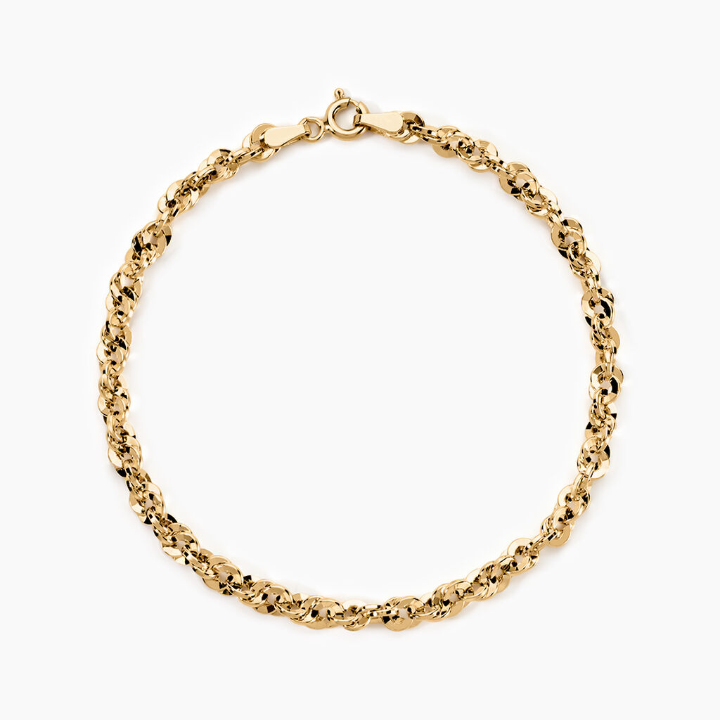 Bracelet Jerry Maille Corde Facettée Or Jaune - Bracelets chaîne Femme | Histoire d’Or