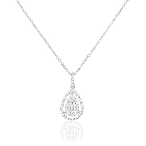 Collier Or Blanc Diamant - Sautoirs Femme | Histoire d&rsquo;Or