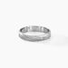 Alliance Ketly Ruban Plat Argent Blanc - Alliances Famille | Histoire d’Or