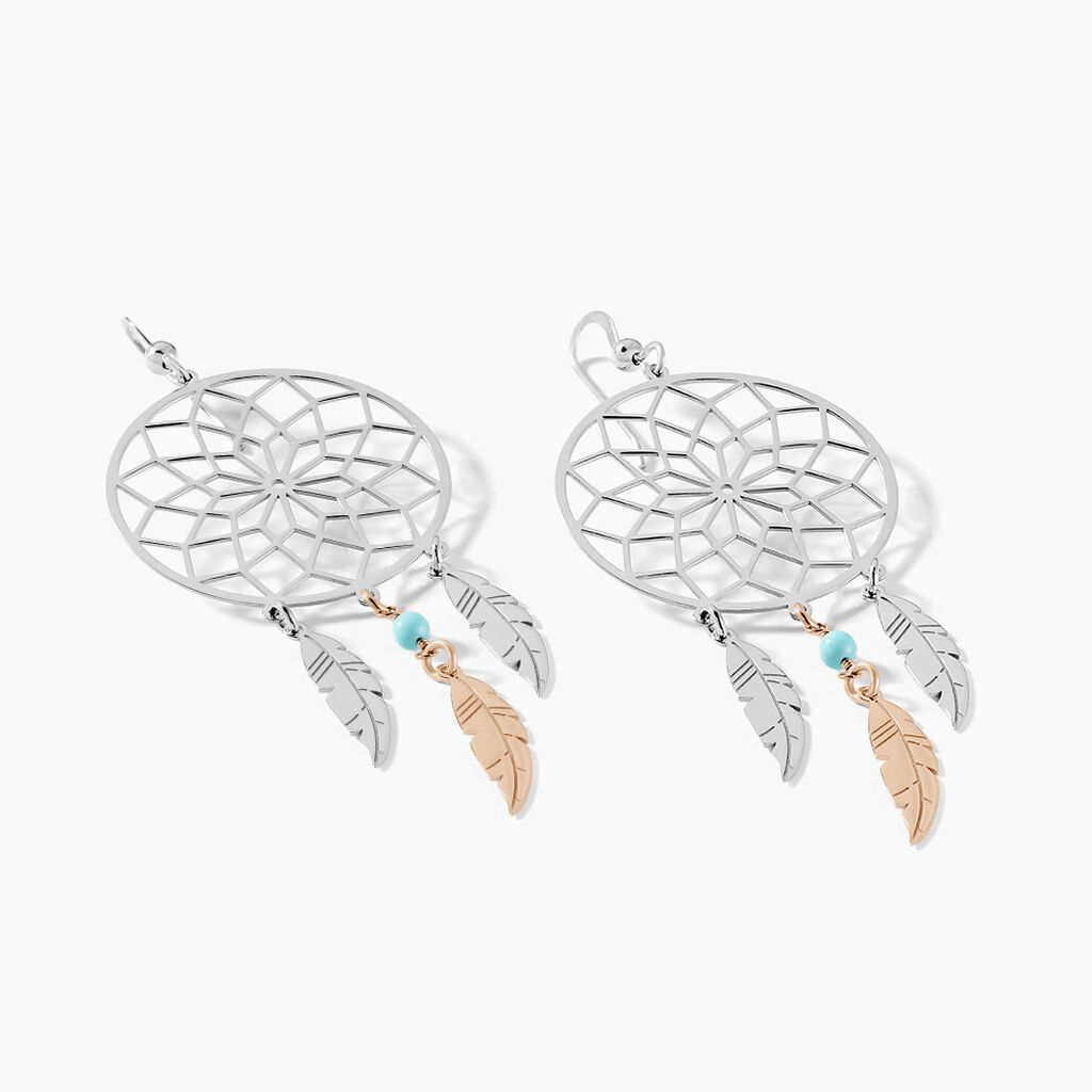 Boucles D'oreilles Pendantes Misalie Argent Blanc - Boucles d'oreilles pendantes Femme | Histoire d’Or