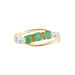 Bague Or Jaune Abelard Emeraudes Diamants - Bagues avec pierre Femme | Histoire d’Or
