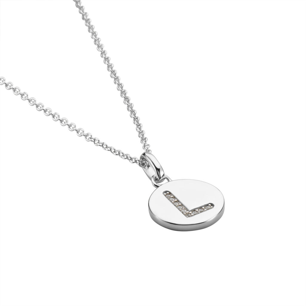 Collier Argent Eugenien Oxydes De Zirconium - Colliers fantaisie Femme | Histoire d’Or