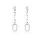 Boucles D'oreilles Pendantes Soho Argent Blanc - Boucles d'oreilles fantaisie Femme | Histoire d’Or