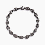 Bracelet Cadia Antique Acier Noir - Bracelets Homme | Histoire d&rsquo;Or