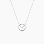 Collier Natalane Or Blanc Diamant - Colliers Femme | Histoire d&rsquo;Or