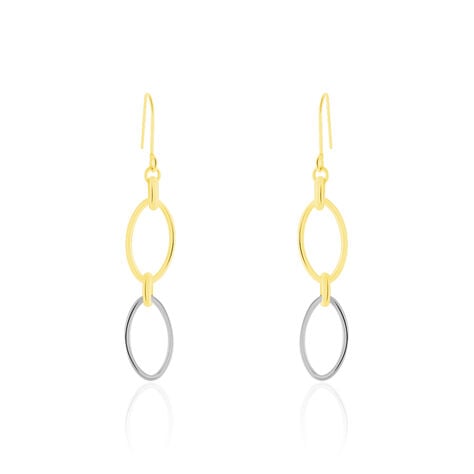 Boucles D'oreilles Pendantes Lucia Or Bicolore - Boucles d'oreilles pendantes Femme | Histoire d’Or