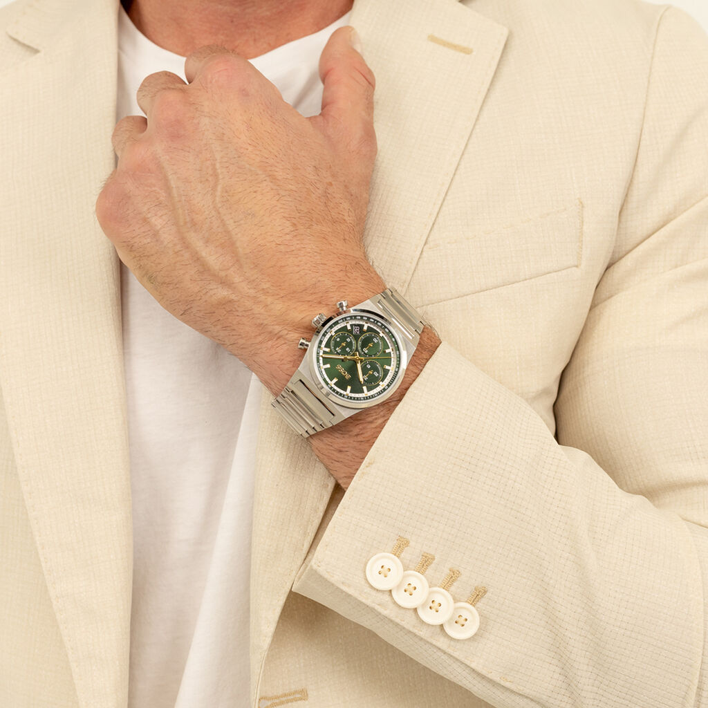 Montre Boss Candor Chrono Vert - Montres Homme | Histoire d’Or