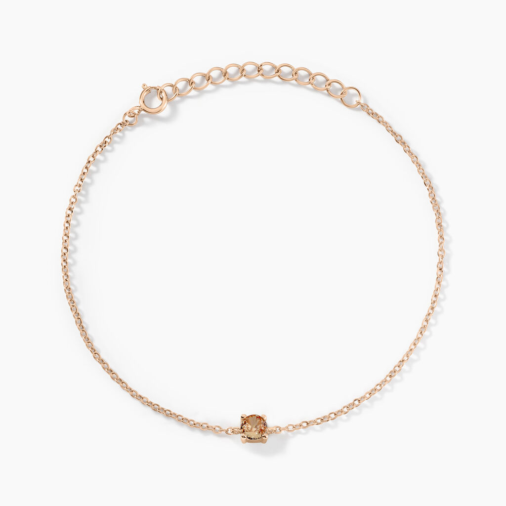 Bracelet Rio Argent Rose Oxyde De Zirconium - Bracelets Femme | Histoire d&rsquo;Or