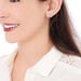 Boucles D'oreilles Puces Albanne Argent Blanc - Boucles d'oreilles fantaisie Femme | Histoire d’Or