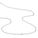 Cha&icirc;ne Claudine Maille For&ccedil;at Argent Blanc - Chaines Famille | Histoire d&rsquo;Or