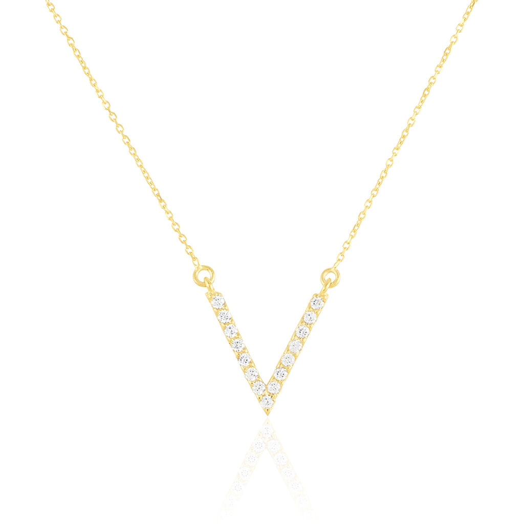 Collier Celene Or Jaune Oxyde De Zirconium - Colliers Femme | Histoire d’Or