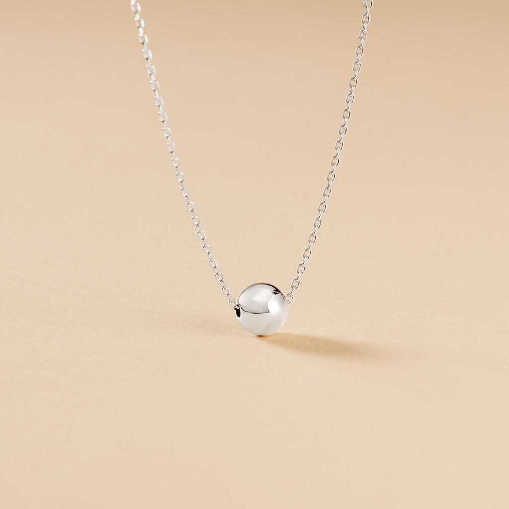 Collier Nassiera Argent Blanc - Colliers fantaisie Femme | Histoire d&rsquo;Or