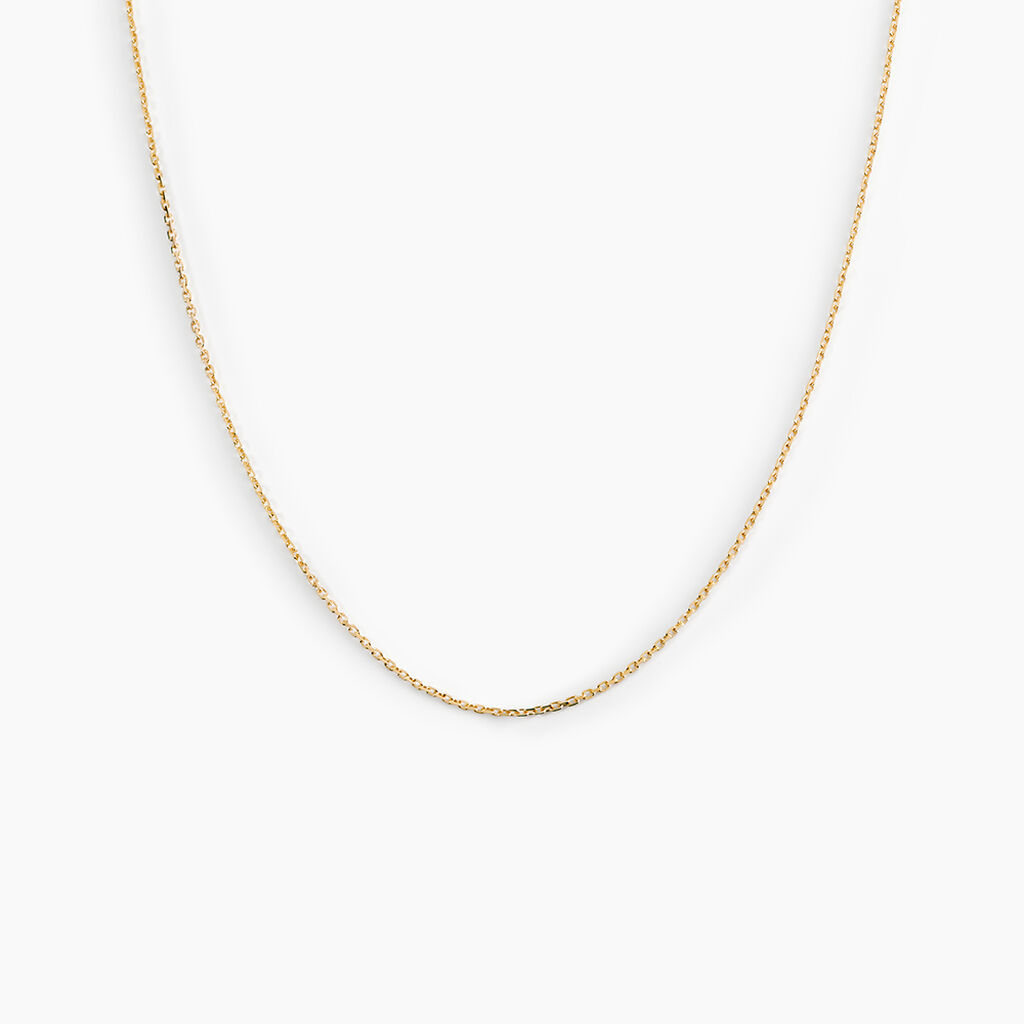 Chaîne Igoa Maille Forçat Diamantee Or Jaune - Chaines Enfant | Histoire d’Or