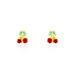 Boucles D'oreilles Puces Or Jaune Helicie Email - Clous d'oreilles Enfant | Histoire d’Or